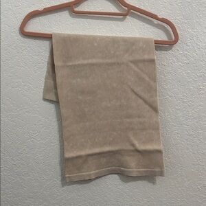 Beige Ribbed midaxi skirt